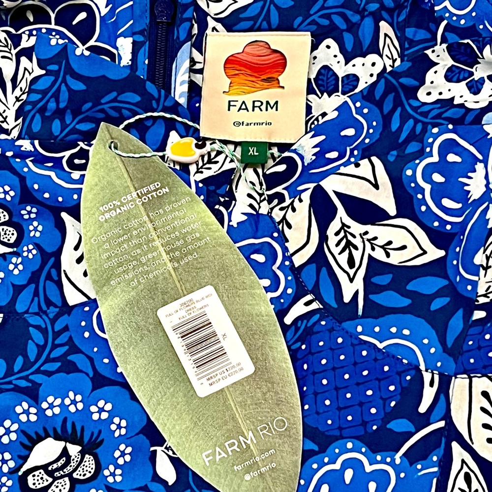 🌺🎉HP🎉🌺 NWT Anthropologie Farm Rio Full Of Flowers Sweetheart Midi Dress - Picture 15 of 16